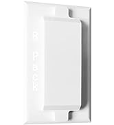 Magnetic Switch Covers, ILIVABLE Light Switch and Outlet Cover for Flat Modern Switches, Not Chil...