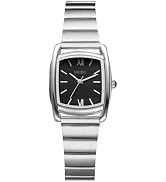 Avaner Women's Bracelet Square Watches: Ladies Gold Silver Stainless Steel Strap Analog Quartz El...