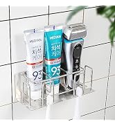 HANZE Toothbrush and Toothpaste Holder Wall Mounted – Space-Saving Bathroom Organizer