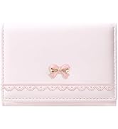 Sunwel Fashion Wallets Girls Cute Coquette Pink Bow Small Wallet Card Holder ID Window Purse for ...
