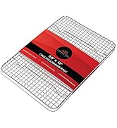 Last Confection Stainless Steel Baking & Cooling Rack - 8-1/2" x 12" (Fits Quarter Sheet Pan) - C...