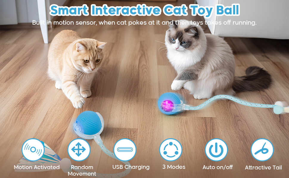 Smart Interactive Cat Toy Ball