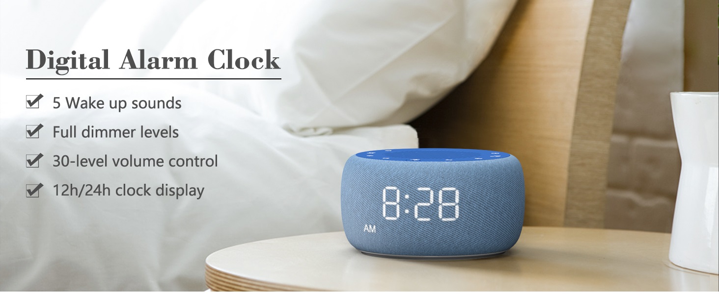 Sound machine alarm clock