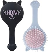 TaiBest Cute Cat Shape Hair Brush Set - Air Cushion Comb for Fine, Thick, Curly Hair- Hair Brush ...
