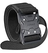 JUKMO Quick Release Tactical Belt, Military Work 1.5" Nylon Web Hiking Belt with Heavy Duty Seatb...