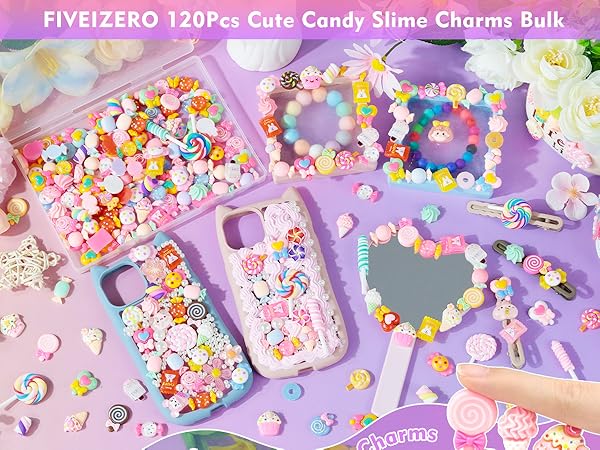 Cute Candy Slime Charms