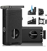 6-in-1 Windproof Triple Jet Flame Butane Torch Lighter with V-Shape Shear,Punch and Hold, Adjusta...