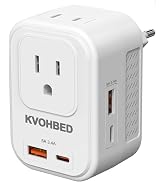 Voltage Converter US to Europe Travel: 220V to 110V Converter for European Country, Adapter with ...