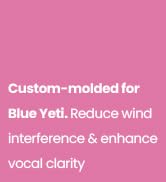 PhantAccy Pop Filter/Windscreen for Blue Yeti and Yeti Pro Microphones, Foam Mic Cover for Filter...