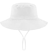 Doitory Sun Hat for Kids,Bucket Hats Boys Girls,Summer Beach Fishing Safari Hat,with UPF 50+ Sun ...
