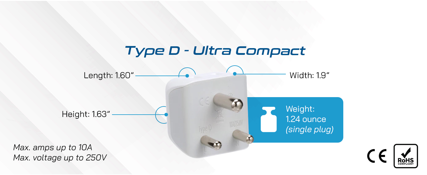 type d plug adapter