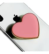 GRIPONG Cute Heart Shape Colorful Gold Enamel Epoxy Expandable Collapsible Mobile Phone Grip Stan...