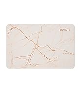 BSAOUTZ Mable Stone Bath Mat, Natural Diatomaceous Earth Bathroom Rug, Super Absorbent, Quick Dry...