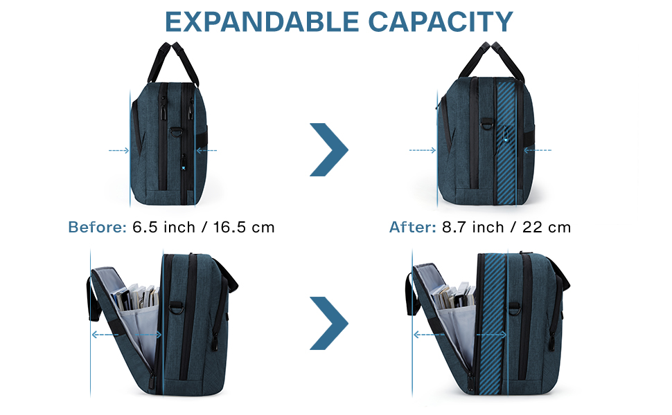 expandable laptop briefcase