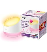 WiZ Squire Smart Table Lamp, LED Color Changing Lights, Portable Table Light Connects to Wi-Fi, C...