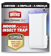 Ortho Home Defense Max Indoor Flying Insect Trap - Light Sticky Trap for House Flies, Fruit Flies...
