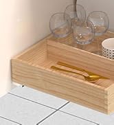 graffitimaster Pull Out Cabinet Organizer, Wood Slide Out Wood Drawer for Kitchen, Bedroom, Livin...
