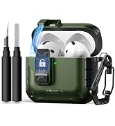 DGege Magnet for AirPods 4 Case with Phone Stand &Cleaning Kit with Secure Lock,Compatible with A...