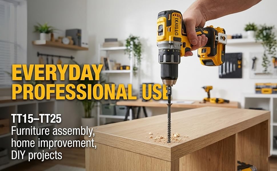 EVERYDAYPROFESSIONAL USE TT15-TT25 TT20 Furniture assembly,home improvement,DIY projects