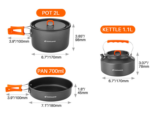 Camping Cookware Mess Kit