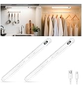 WILLED Under Cabinet & Closet Lights, Motion Sensor, Rechargeable, Magnetic, 3 Color Temps, Dimma...