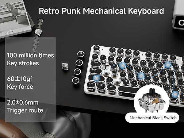 black keyboard