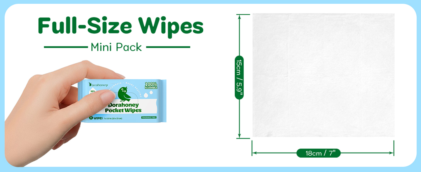 flushable travel wipes