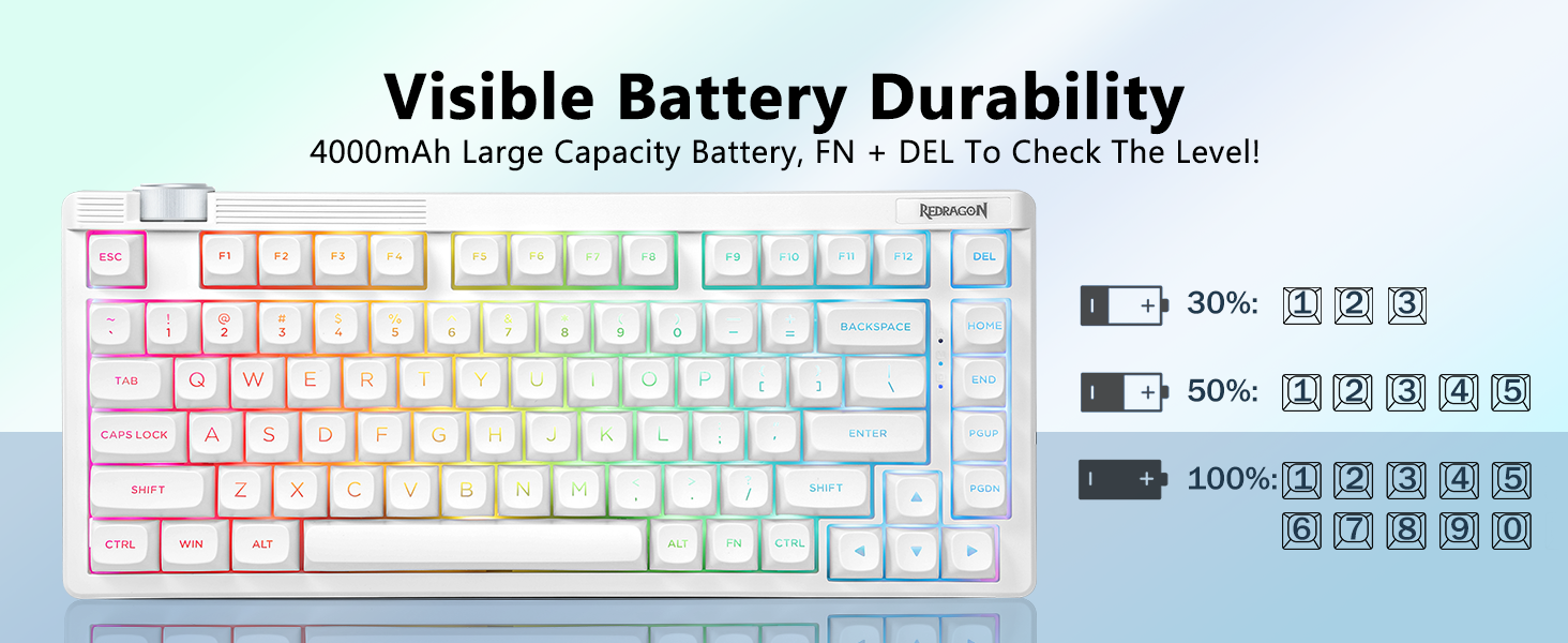 Visible Batterv Durability