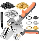 SBGGRL Grommet Tool kit, 3/8 Inch Heavy Duty Eyelets Pliers with 300 pcs 10mm Metal Grommet Set (...