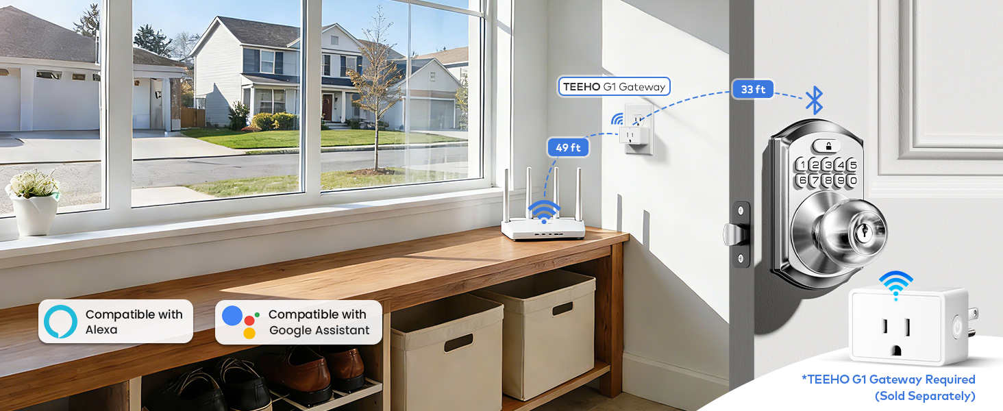 Add an optional gateway to remotely unlock without distance limitations.