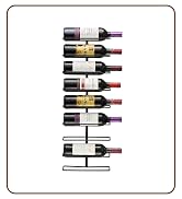 Sorbus Wall Mount Wine Rack (Holds 9 Bottles)