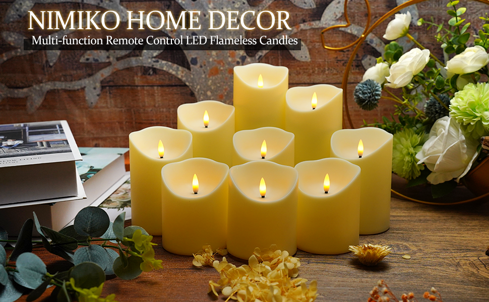 Nimiko Flameless Candles with Remote