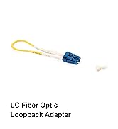 10Gtek LC Fiber Optic Loopback Adapter - LC Connector Singlemode 9/125 (OS2) Test Plug for Testin...