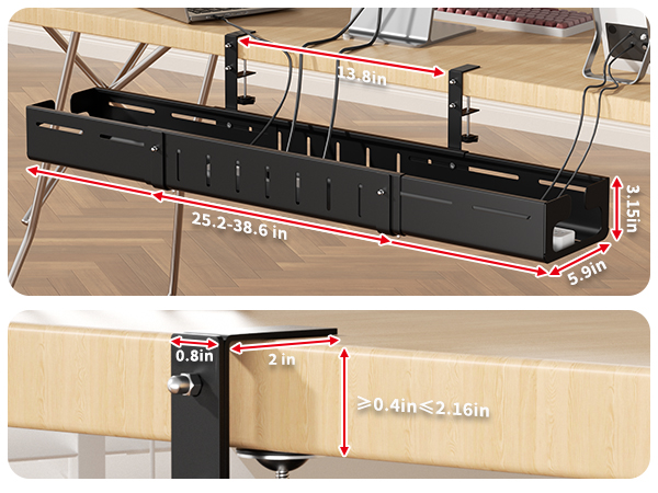 standing desk cable management