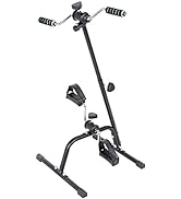 Pedal Exerciser, Hand Arm Leg and Knee Recovery Medical Peddler - Folding Adjustable Fitness Reha...