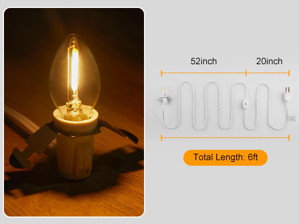 Accessory Cord with LED Bulb