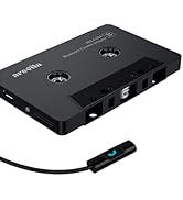 arsvita Bluetooth 5.0 Cassette to Aux Adapter for Car, Tape Audio Adapter, Hands-Free Call, Charc...