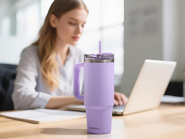 Travel Coffee Mug with Handle