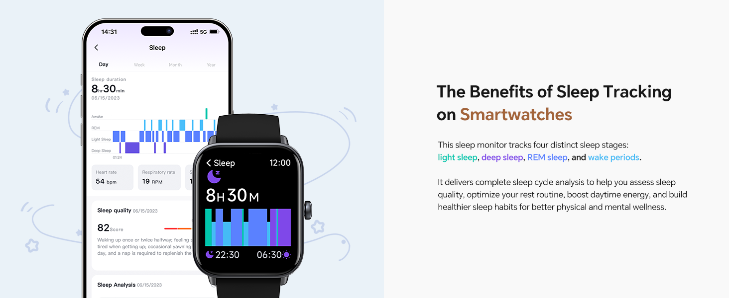 Sleep Tracking Smart Watch