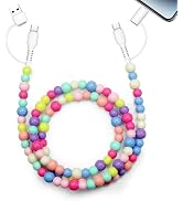 Aolcev USB C Cable 4 in 1 Multi Beaded for iPhone Charger Cord MFi Certified 3.3FT Fast Charging ...