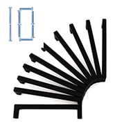 KOOFIZO Solid Square Bar Cabinet Handle - Black Furniture Pull, 5 Inch/128mm Screwhole Distance, ...
