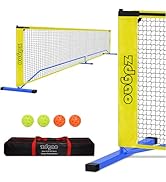 Zdgao Pickleball Net for Driveway with 22FT Regulation Size Pickleball Net, 4 Outdoor Pickleballs...