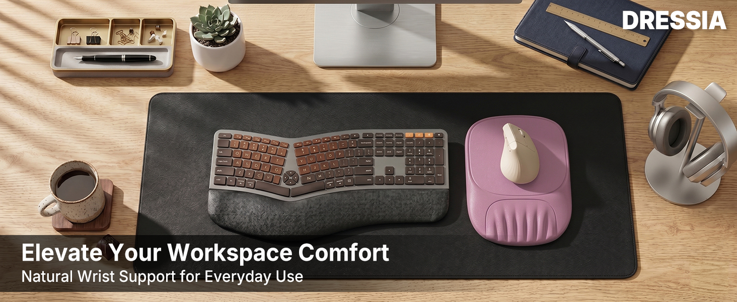 ergonomic mouse pad desk setup home office accessories for men women
