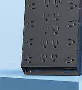 DEPOW Surge Protector Power Strip, 6.5FT Long Flat Plug Extension Cord with 22 AC Outlets (1875W/...
