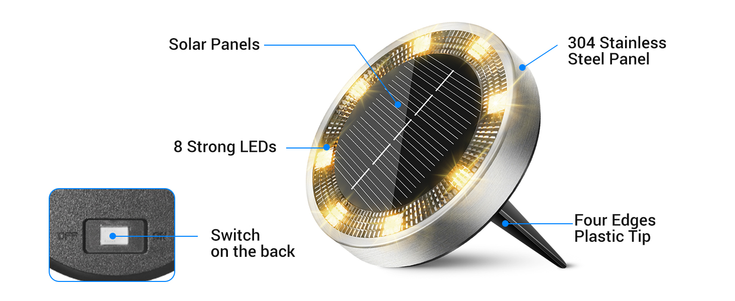 solar ground lights outdoor