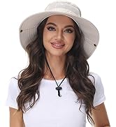 ANOTHER CHOICE Sun Hat Women Wide Brim Breathable Nylon Outdoor Hiking Hat Summer Fishing Hat wit...