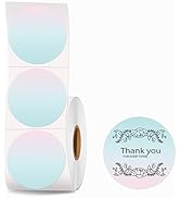 Joatuxul 2''×2‘’ Circle Thermal Sticker Labels, Self-Adhesive 2 Inch Round Direct Thermal Labels,...