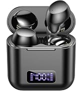 kurdene Wireless Earbuds, Mini Bluetooth Call Noise Canceling Headphones with Mic 40H Playtime De...