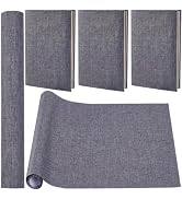 CRASPIRE 51 x 11.8 Linen Book Cloth Dark Gray Books Binding Fabric Surface Paper Backed Bookcover...