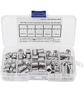 80Pcs M8x1.25 Threaded Inserts Stainless Steel Spiral Helical Thread Insertion Kit
